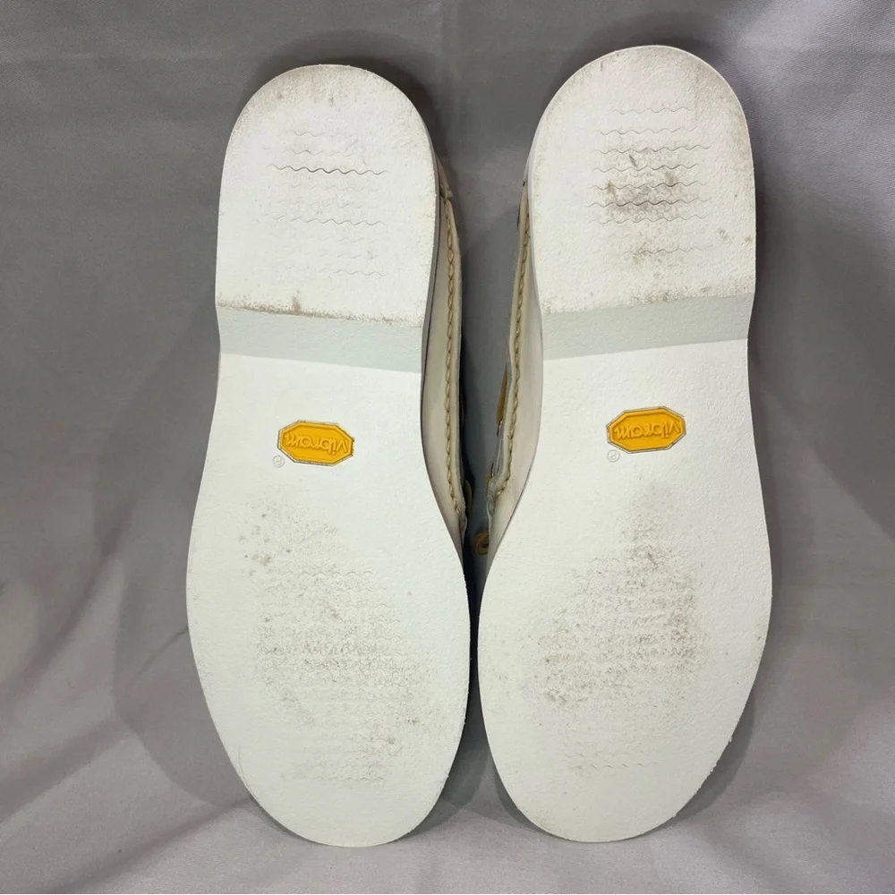 ERNEST HEMINGWAY Boat Dock Casual Shoe White Leather Suede Men Size 9